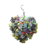 Maxbell 4Pcs 21cm Iron Heart Shape Succulent Pot Metal Hanging Planter Plant Holder