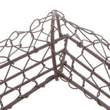 Maxbell 4Pcs 21cm Iron Heart Shape Succulent Pot Metal Hanging Planter Plant Holder
