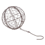 Maxbell 3Pcs 15cm Iron Ball Shape Succulent Pot Metal Hanging Planter Plant Holder