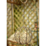 Maxbell 3Pcs 15cm Iron Ball Shape Succulent Pot Metal Hanging Planter Plant Holder