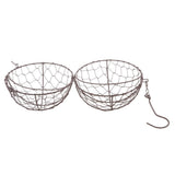 Maxbell 3Pcs 15cm Iron Ball Shape Succulent Pot Metal Hanging Planter Plant Holder