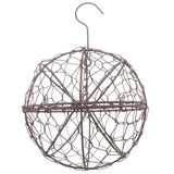 Maxbell 3Pcs 15cm Iron Ball Shape Succulent Pot Metal Hanging Planter Plant Holder