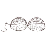 Maxbell 2pcs Retro Iron Moon Shape Succulent Pot Metal Hanging Planter Plant Holder