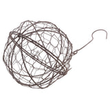 Maxbell 3Pcs 15cm Iron Ball Shape Succulent Pot Metal Hanging Planter Plant Holder