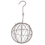 Maxbell 3Pcs 15cm Iron Ball Shape Succulent Pot Metal Hanging Planter Plant Holder