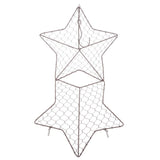 Maxbell 4Pcs 27cm Iron Star Shape Succulent Pot Metal Hanging Planter Plant Holder