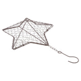 Maxbell 4Pcs 27cm Iron Star Shape Succulent Pot Metal Hanging Planter Plant Holder