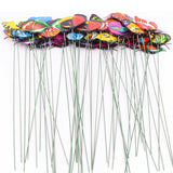 Maxbell 100Pcs Garden Yard Planter Butterfly Stakes Dragonfly Decoration Butterfly