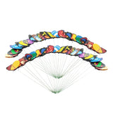 Maxbell 100Pcs Garden Yard Planter Butterfly Stakes Dragonfly Decoration Butterfly