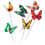 Maxbell 100Pcs Garden Yard Planter Butterfly Stakes Dragonfly Decoration Butterfly