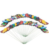 Maxbell 100Pcs Garden Yard Planter Butterfly Stakes Dragonfly Decoration Butterfly