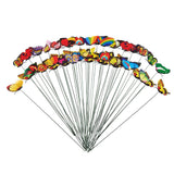 Maxbell 100Pcs Garden Yard Planter Butterfly Stakes Dragonfly Decoration Butterfly