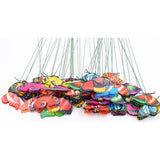 Maxbell 100Pcs Garden Yard Planter Butterfly Stakes Dragonfly Decoration Butterfly