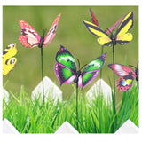 Maxbell 100Pcs Garden Yard Planter Butterfly Stakes Dragonfly Decoration Butterfly