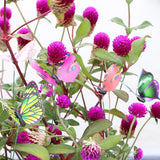 Maxbell 100Pcs Garden Yard Planter Butterfly Stakes Dragonfly Decoration Butterfly