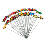 Maxbell 100Pcs Garden Yard Planter Butterfly Stakes Dragonfly Decoration Butterfly