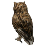 Maxbell 2pcs/set Artificial Owl Bird Feather Realistic Taxidermy Home Garden Decor