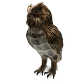 Maxbell 2pcs/set Artificial Owl Bird Feather Realistic Taxidermy Home Garden Decor