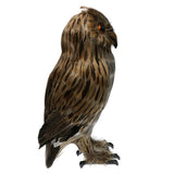 Maxbell 2pcs/set Artificial Owl Bird Feather Realistic Taxidermy Home Garden Decor
