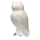 Maxbell 2pcs/set Artificial Owl Bird Feather Realistic Taxidermy Home Garden Decor