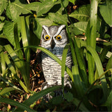 Maxbell 2pcs Fake Owl Outdoor Pest Bird Squirrels Pest Repellent for Keep Birds Away