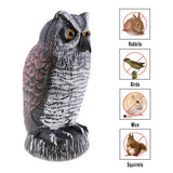 Maxbell 2pcs Fake Owl Outdoor Pest Bird Squirrels Pest Repellent for Keep Birds Away
