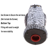 Maxbell 2pcs Fake Owl Outdoor Pest Bird Squirrels Pest Repellent for Keep Birds Away