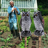 Maxbell 2pcs Fake Owl Outdoor Pest Bird Squirrels Pest Repellent for Keep Birds Away