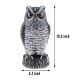 Maxbell 2pcs Fake Owl Outdoor Pest Bird Squirrels Pest Repellent for Keep Birds Away