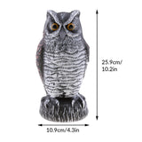 Maxbell 3Pcs Owl Falcon Decoy Statue Yard Garden Crow Scarecrow Outdoor Deterrent