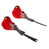 Maxbell 20 Pcs Artificial Realistic Decor Fake Bird Simulation Home Ornament Birds