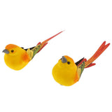 Maxbell 20 Pcs Artificial Realistic Decor Fake Bird Simulation Home Ornament Birds