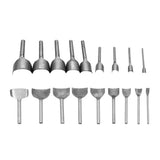 Maxbell 4pcs Round Quarter Leather Craft Strap Belt Walllet End Cutter Punch Tool