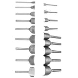 Maxbell 4pcs Round Quarter Leather Craft Strap Belt Walllet End Cutter Punch Tool