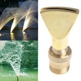 Maxbell 2Pcs Brass Fan Shape Fountain Nozzle Spring Sprinkler Spray Head Pond Garden