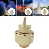 Maxbell 3Pcs Brass 2-Layer Column Fountain Nozzle Set Sprinkler Sprink Spray Pond