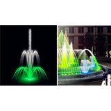 Maxbell 3Pcs Brass 2-Layer Column Fountain Nozzle Set Sprinkler Sprink Spray Pond