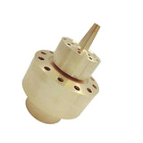Maxbell 3Pcs Brass 2-Layer Column Fountain Nozzle Set Sprinkler Sprink Spray Pond