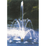 Maxbell 3Pcs Brass 2-Layer Column Fountain Nozzle Set Sprinkler Sprink Spray Pond