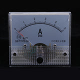 2Pcs DC Ammeter Analog Panel Amp Meter Current Gauge Pointer Type 0-10A 0-5A