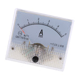 2Pcs DC Ammeter Analog Panel Amp Meter Current Gauge Pointer Type 0-10A 0-5A