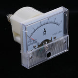 2Pcs DC Ammeter Analog Panel Amp Meter Current Gauge Pointer Type 0-10A 0-5A