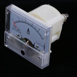 2Pcs DC Ammeter Analog Panel Amp Meter Current Gauge Pointer Type 0-10A 0-5A