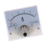 2Pcs DC Ammeter Analog Panel Amp Meter Current Gauge Pointer Type 0-10A 0-5A