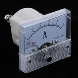 2Pcs DC Ammeter Analog Panel Amp Meter Current Gauge Pointer Type 0-10A 0-5A