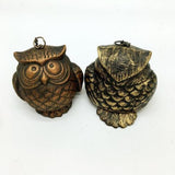 Maxbell Cast Iron Owl Windbell Wind Chime Hanging Outdoor Yard Door Decor red bronze - Aladdin Shoppers