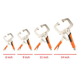 Maxbell C Clamp Vise Grip Locking Regular Tip Multi Pincers Tongs Forceps 6/11 Inch