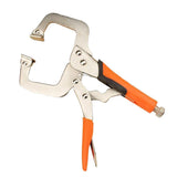Maxbell C Clamp Vise Grip Locking Regular Tip Multi Pincers Tongs Forceps 6/11 Inch