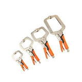 Maxbell 2pcs 6in 14in C Clamp Vise Grip Locking Regular Tip Multi Pincers Tongs