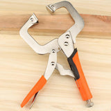 Maxbell 2pcs 6in 14in C Clamp Vise Grip Locking Regular Tip Multi Pincers Tongs